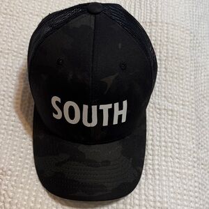 Black Camo 'South' Cap